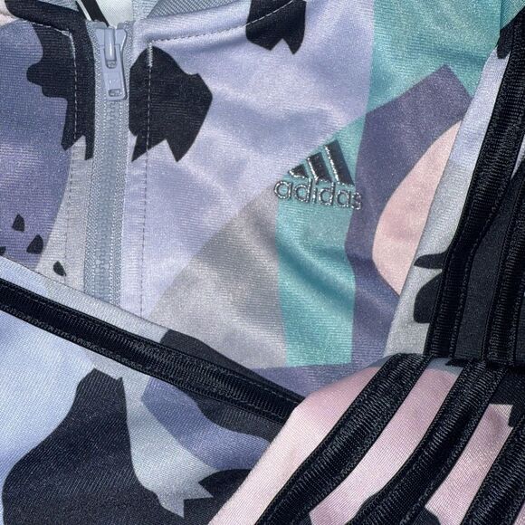 **LIKE NEW**Adidas Blue and Pink Jacket for Stylish Comfort - Picture 2 of 2